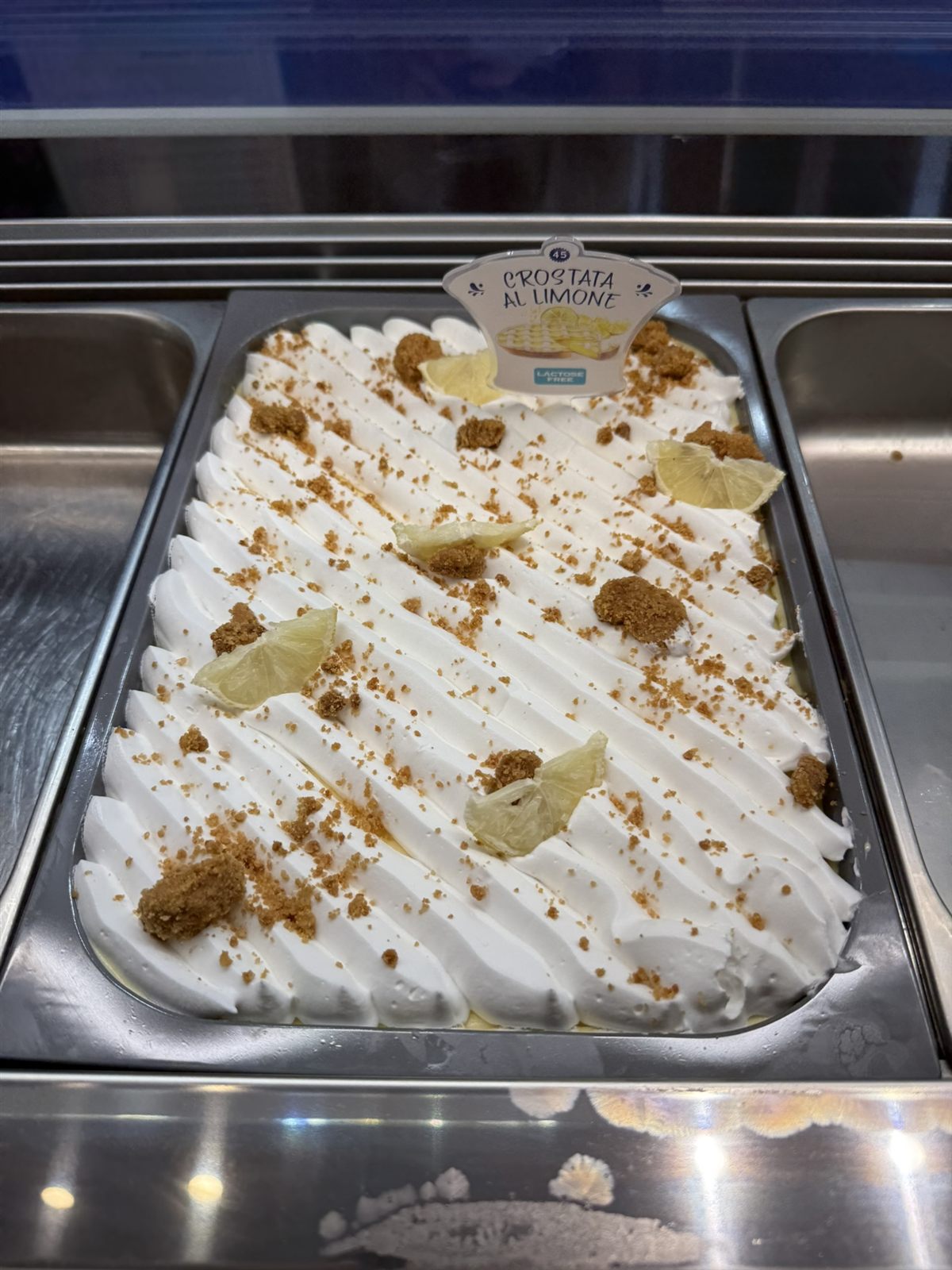 Gelato crostata al limone